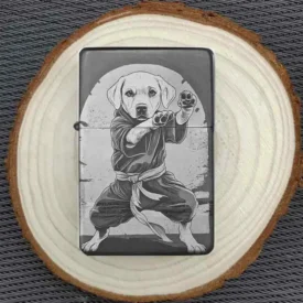 personalisierte geschenkidee für hundeliebhaber labrador ninja outfit lustige tierbilder